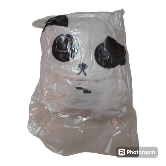 Cute Black and White Hooded Panda Bathrobe - 100% Polyester, for 3-4 Year Olds - Picture 5 of 7